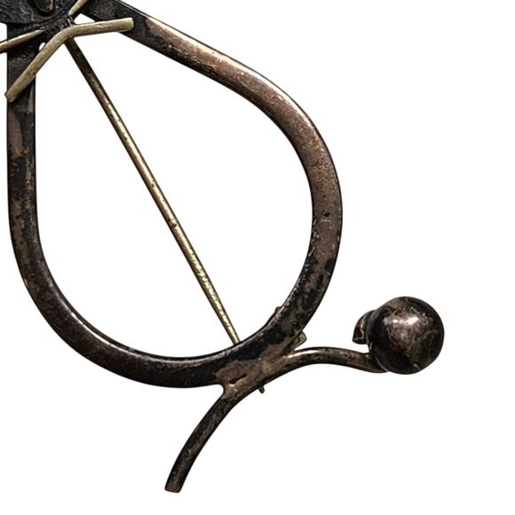 925 STERLING SILVER TAXCO KITTY CAT ANIMAL BROOCH ART SOUTHWEST MEXICO MCM PIN - Picture 3 of 6